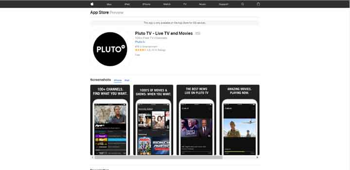 Cómo ver Pluto TV en Apple TV
