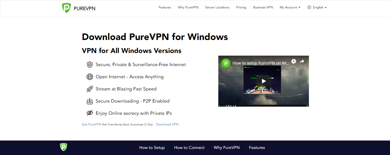适用于Windows的PureVPN下载
