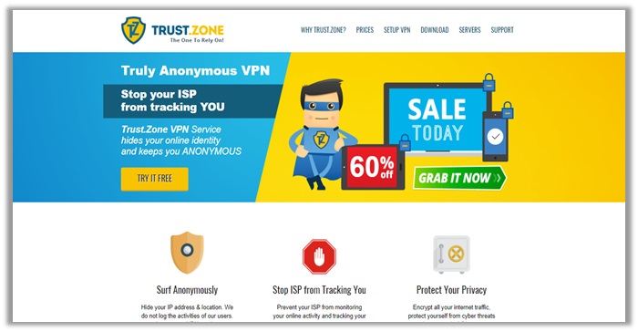 Trust.Zone webhely áttekintése