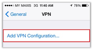 IPhone de configuração PPTP (4)