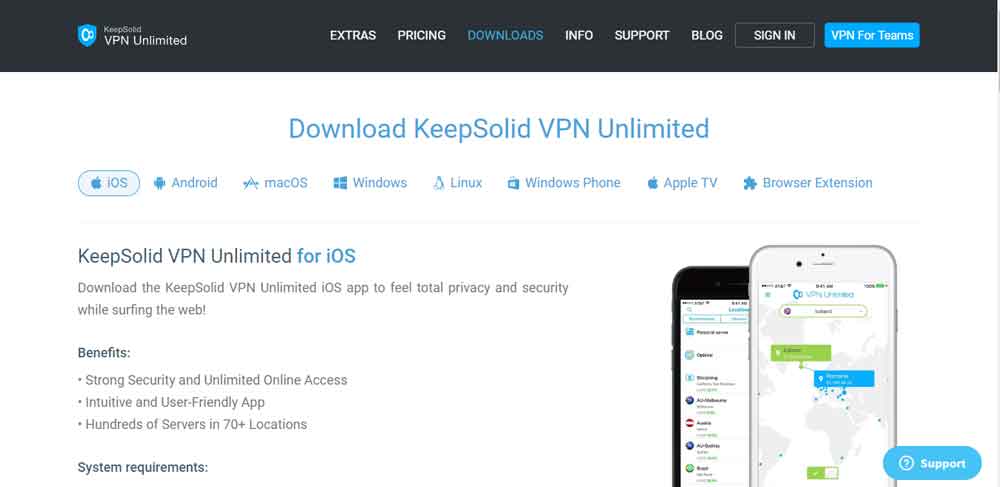 Aplikasi yang Didukung VPN Tidak Terbatas